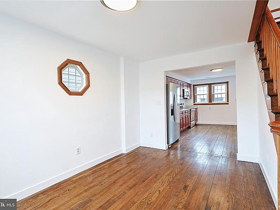 Living area with wood floors
